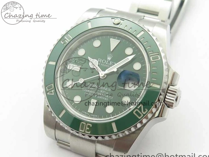 1:1 Ceramic Bracelet Submariner and Case Green V3 Edition ARF A2824 904L SS 116610 Best LV 0121